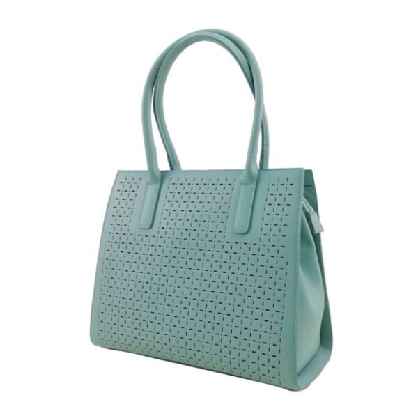 perforated leather bag