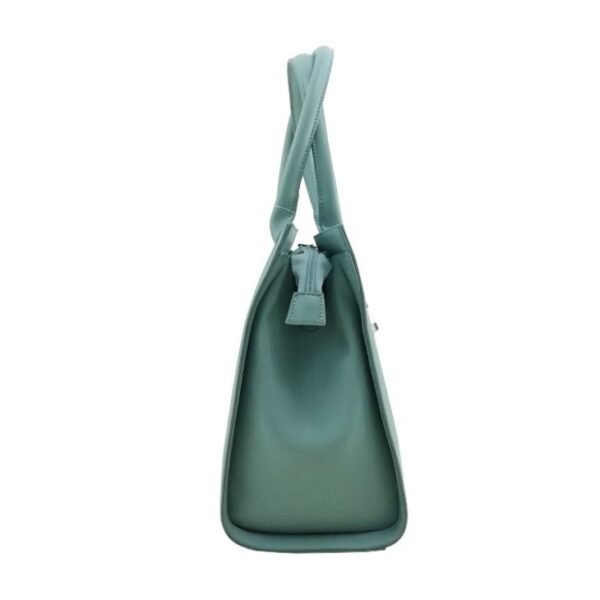 perforated leather tote bag