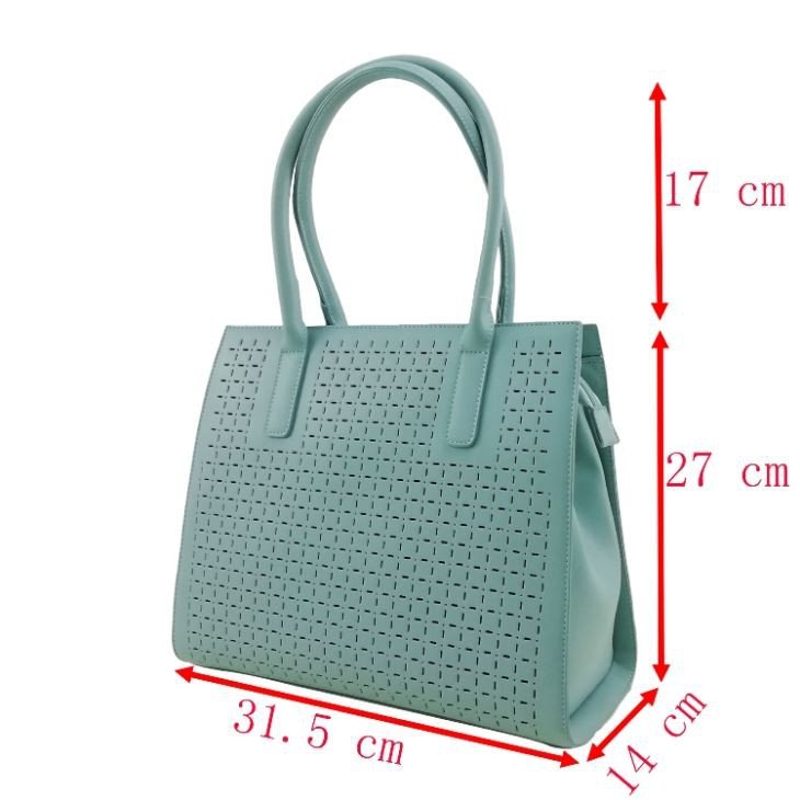 perforated leather tote 2023