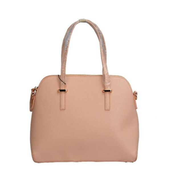 faux leather tote bag with zipper