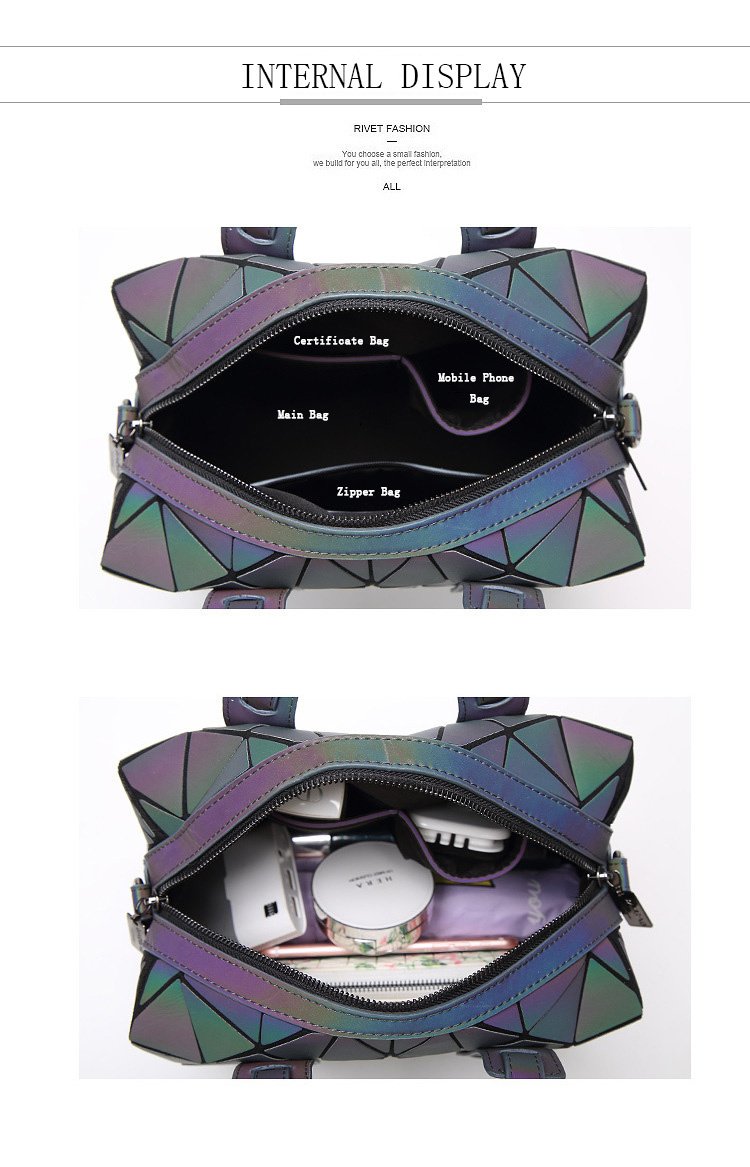 geometric luminous handbag 2023